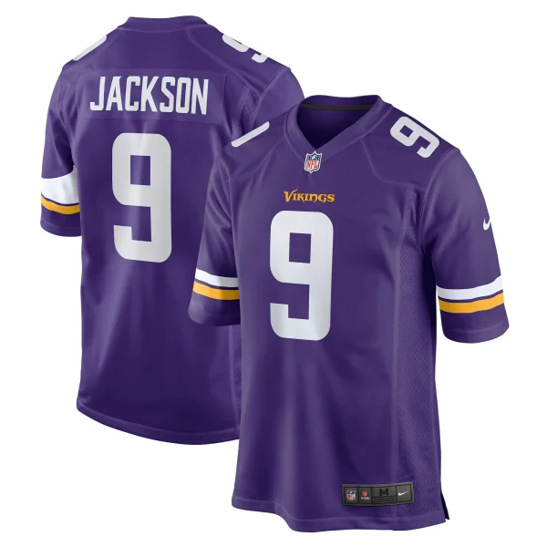 Men’s Nike Trishton Jackson Purple Minnesota Vikings Game Jersey 1
