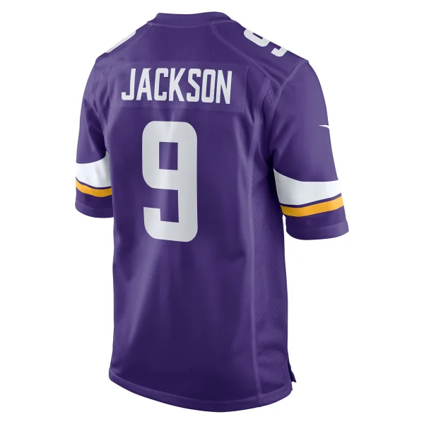 Men’s Nike Trishton Jackson Purple Minnesota Vikings Game Jersey 4